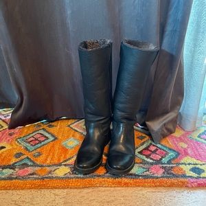 Frye Pull On Boots with Faux Shearling lining and insole